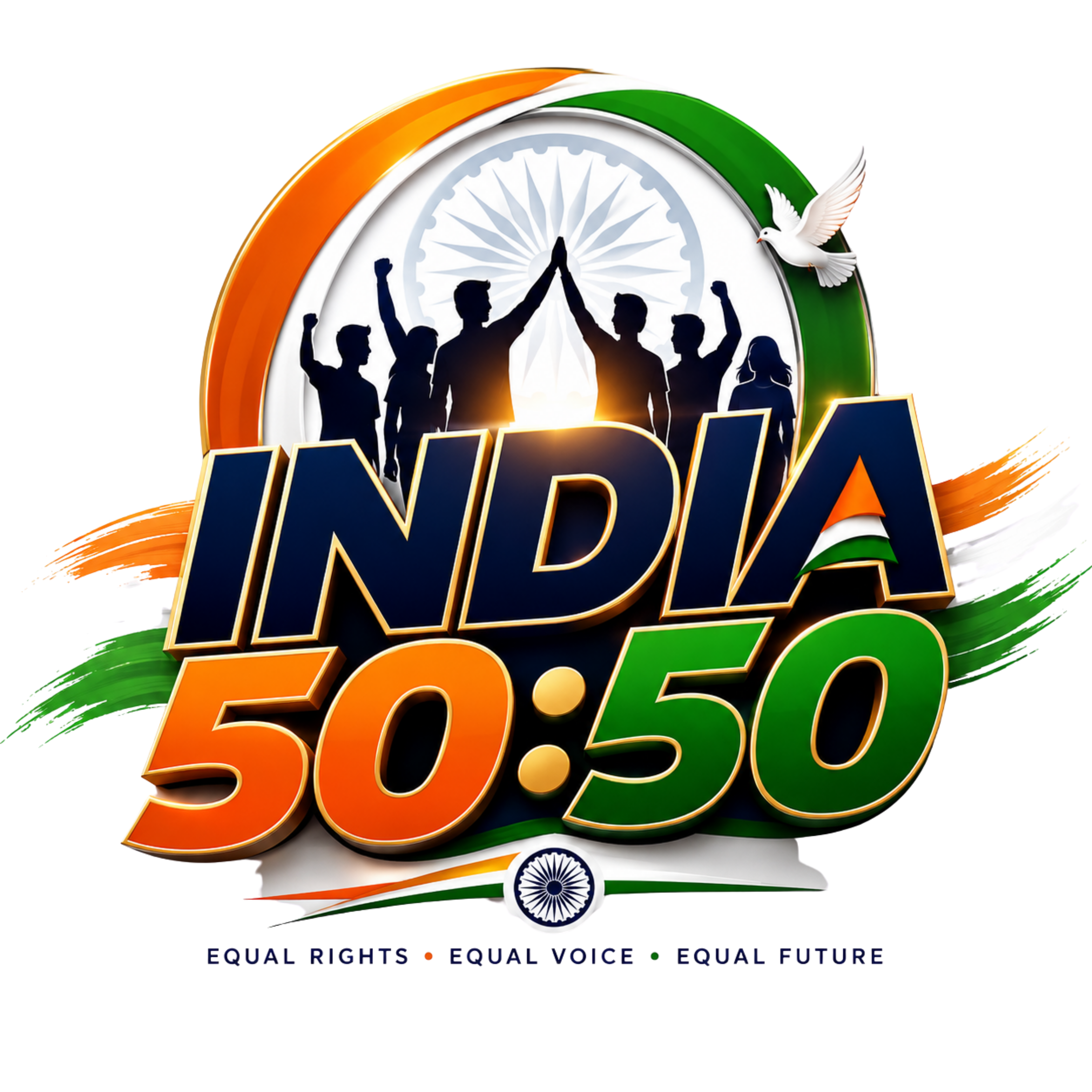 India 50:50 Logo
